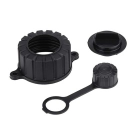 Acouto Gas Can Part Kit - Spout Screw + Rear Vent Gasket + Stopper - Plastic - Black - Gasoline Fuel Can Accessory