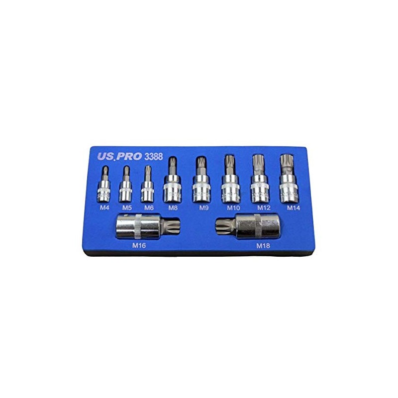 Bergen 10pc Triple Square Bit Sockets BER1195