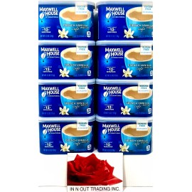 Maxwell House International French Vanilla Cafe Sugar Free 4.3 oz ( Pack of 8 )