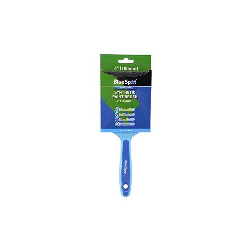 Blue Spot Tools 36009 4" (100mm) Synthetic Paint Brush with