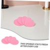 WOONEKY 60pcs Pink Heart Shape Facial Sponges Compressed Cleansing Pads