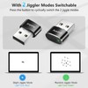 Mouse Jiggler Indetectable Metal USB Mouse Mover con Botón de