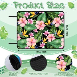 Drydiet 4 Pcs Poolside Seating Mat Swimming Pool Mat for Edge Non Slip Pool Cushions Pool Seating Pad for Summer Pool Beach Poolside Accessories (Vivid Style)