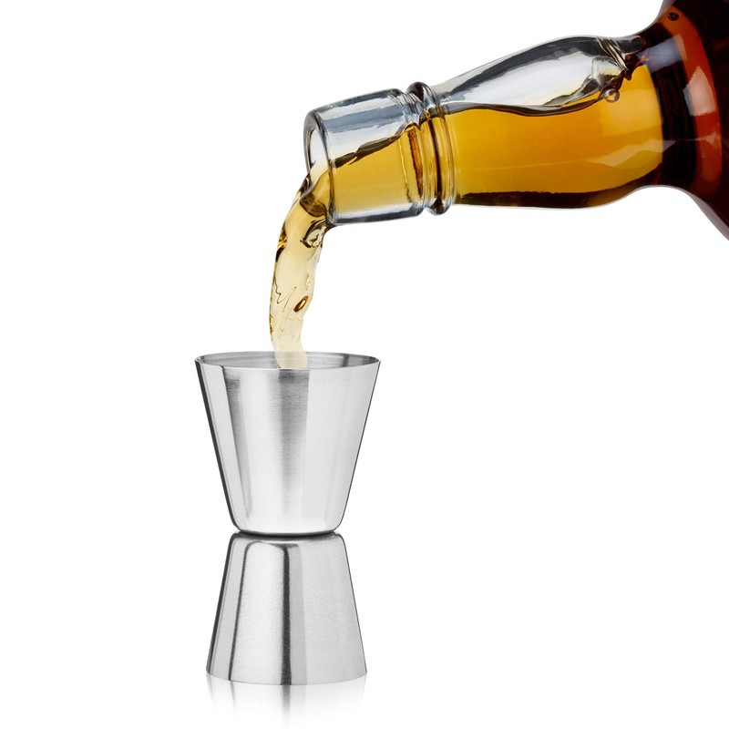 True Big Jig Cocktail Measuring Jigger for Bartending, Durable Stainless