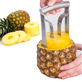 Pineapple Corer Stainless Steel Upgraded Reinforced Thicker Blade Premium Pineapple Corer Fruit Cutter Kitchen Tool