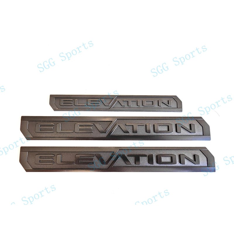 GMC 6PCS Matte Black Door Rear Elevation Canyon 4X4 Emblems