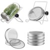 BFYDOAA 4 PCS Sprouting Stands, Sprouting Jar Stand Stainless Steel