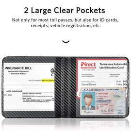 CoBak Car Registration and Insurance Holder - Vehicle Glove Box Car Organizer,Auto Truck Comparment Accessories Case with Magnetic Closure for Driver License,Cards