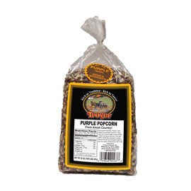 Amish Popcorn Gluten Free, NON GMO Tender Purple Popcorn - Troyer Farms - 2 lb. Bag