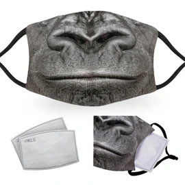 Gorilla Mouth - Reusable Adult Face Masks - 2 Filters Included