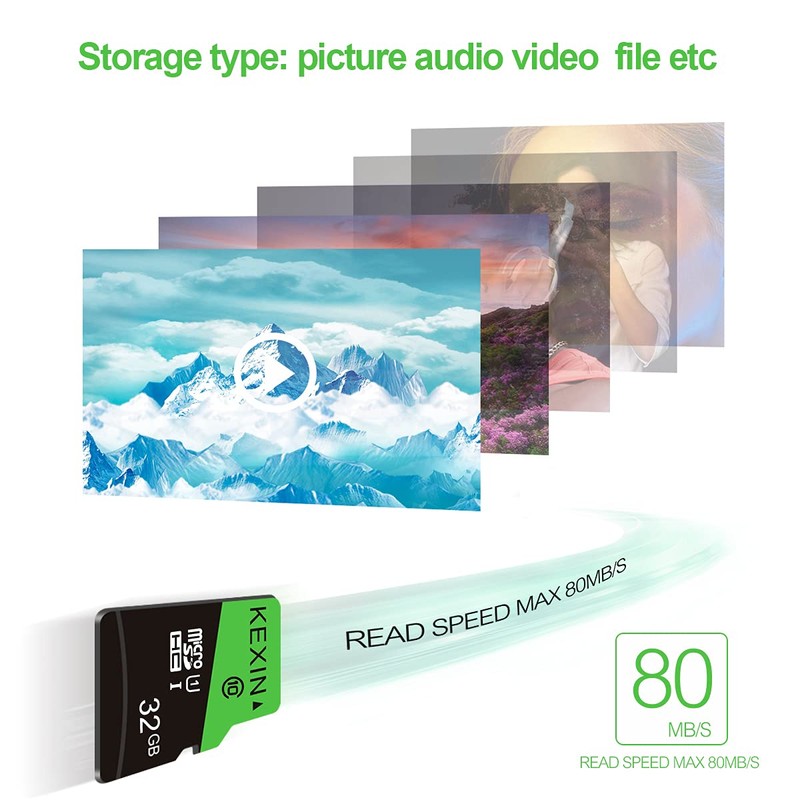 KEXIN Micro SD Card 32GB 3 Pack MicroSDHC Memory Card