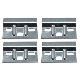 fiXte Heavy Duty Kitchen Cabinet Hanging Brackets Hanger Plate for Wall Mounting Cupboards 63mm x 38mm x 1.6mm (4 Pack)