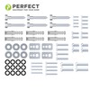 Perfect VESA Screw Set - 66 Pieces, Ideal for Mounting,
