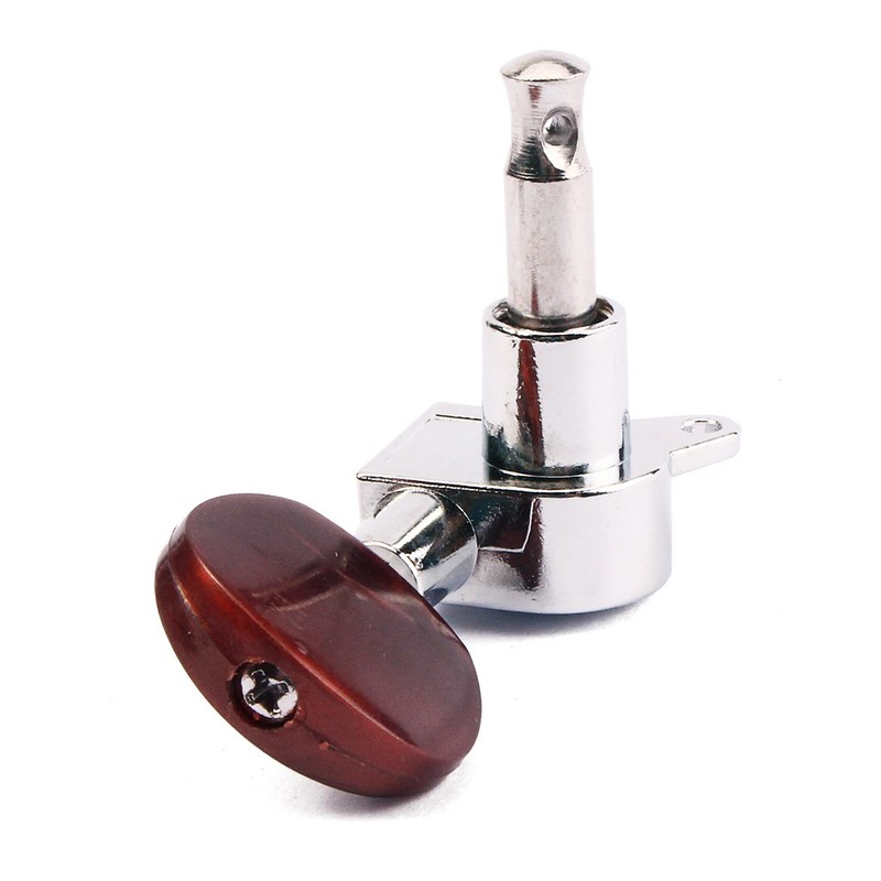 Alnicov 3L3R Enclosed Tuning Pegs Machine Head Tuners Amber Plastic