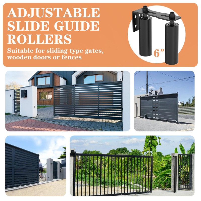 YogePote Sliding Gate Roller Guide, Slide Guide Wheels, Heavy Duty