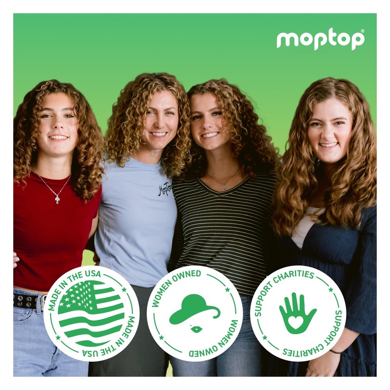 MopTop Gentle Shampoo – Every Day Curly Hair Shampoo, Improves