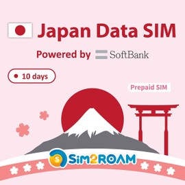 Japan Data SIM Card Only 10 Days | 1GB/Day at 4G LTE High Speed Data | Supported by Softbank | No Phone Number | No Phone Number | German Language