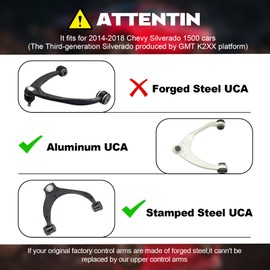 Front Upper Control Arm for 2014-2018 Chevy Silverado 1500 & GMC Sierra 1500, 2014-2020 Tahoe, 2015-2020 Suburban 1500, Yukon, 2-4" Lift Replacement OEM Factory Suspension Arms, 2Pcs
