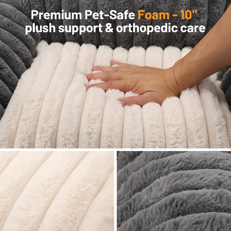 BUMUBI Washable Pet Sofa Bed - Comfortable Supportive Cat Couch