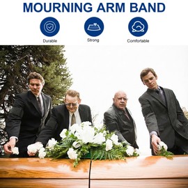 SOONHUA 30pcs Mourning Arm Bands, Black Elastic Memorial Wristbands for Funeral Respect, Sport Team Football Soccer Athletic Support Remembrance Band