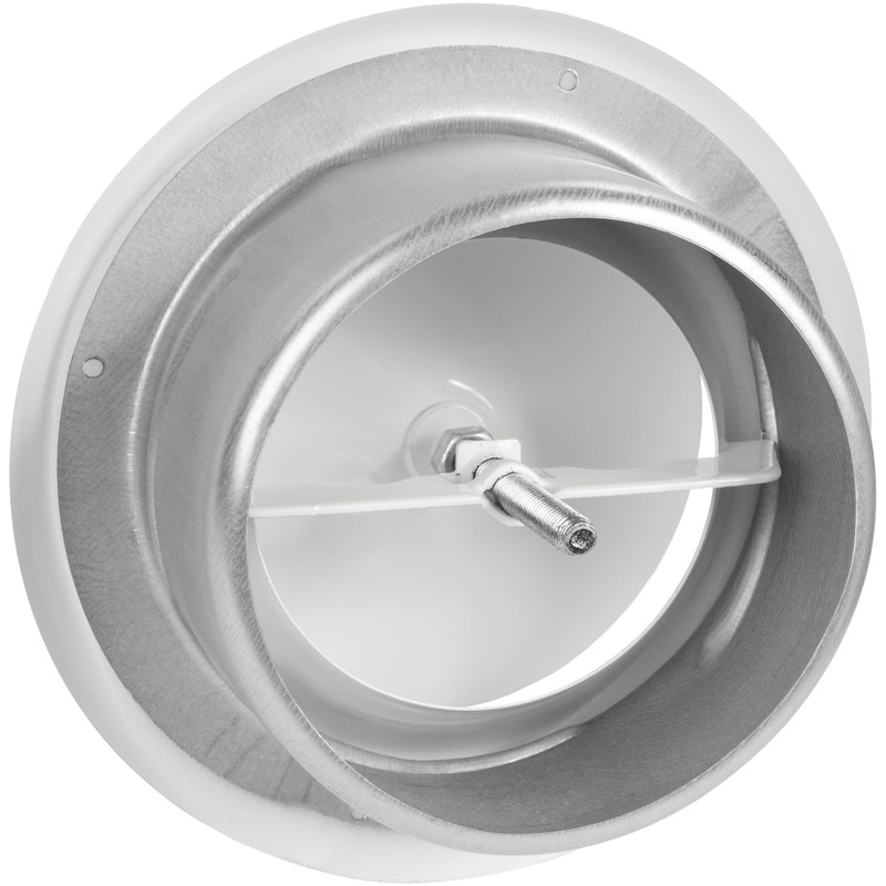 Vent Systems 4" Inch White Metal Adjustable Diffuser - Round