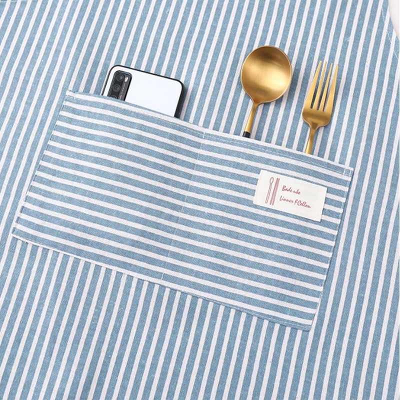 AstarFavor Pack of 2 Women's Kitchen Aprons, Cotton Linen Apron,