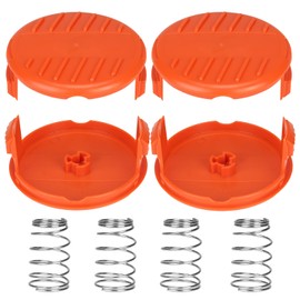 Eyoloty A6481 A6485 RC-100-P Spool Caps for Black Decker GL280,GL301,GL425,GL430,GL545,GL555,GLC13,STC1820,ST1823,GLC1825L,GLC3000 Grass Trimmer Replacement sporecover (4 bobbin caps and 4 spring)