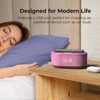 i-box Bedside Alarm Clock Radio Non Ticking with USB Charger,