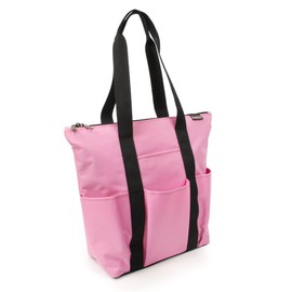 3 Pocket Zippered Tote (Pink)