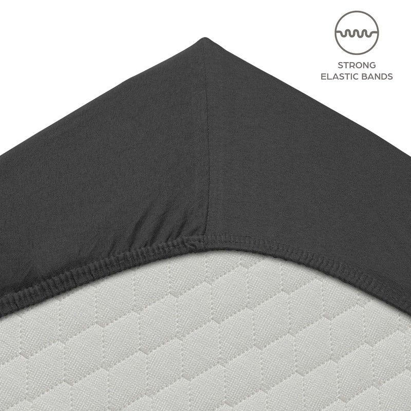 Flowen Fitted Sheet, 140 x 190 cm, Microfibre Fitted Sheet