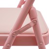 RocoReny Foldable Yoga Auxiliary Chair, Yoga Chair with Lumbar Back