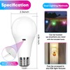 Yochoice Rechargeable Battery Operated Wireless Puck A19 Light Bulb with