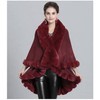 Cashmere Pashmina Group Coat Fur Cape Faux Fur Ruana blanket