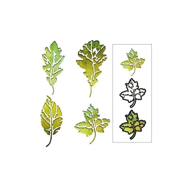 Sizzix 664970 Cutting Dies Leaf Print, One Size