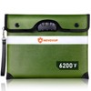 Upgraded 6200F Fireproof Document Bag with Lock, Fireproof Money Bag
