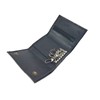 Black Leather Key Holder/Key Case Wallet Key Ring Soft Nappa