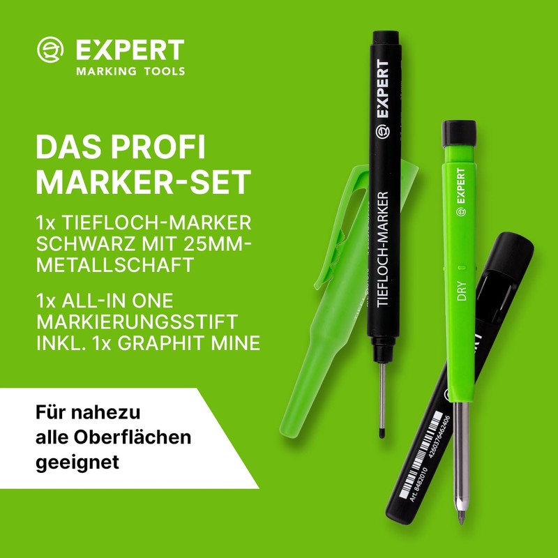 EXPERT Deep Hole Combination Set (Deep Hole & Dry Marker)