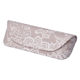 Pearl 092791 Eyeglass Case Grey Semi Hard Cotton Floral