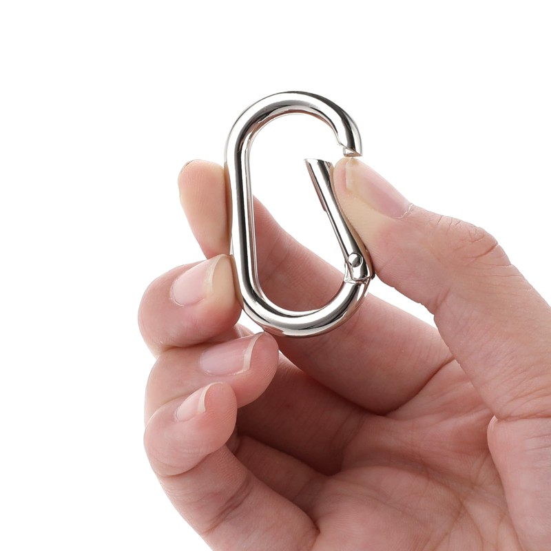 2 Pcs Spring O Ring Clip for Purse Strap -