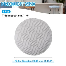 PATIKIL Stool Covers Round, Elastic Bar Stool Covers Washable Stool Cushion Slipcover Stretchy Bar Chair Seat Cover for 11-14 Inch Chair, Grey
