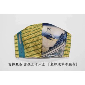 ORIE Original Mask Ukiyoe Japanese Pattern Series 4 Katsushika Hokusai Tomioka 36 Scenes Toto Asakusa Honkaiji Made in Japan Overseas Souvenir Made in Imabari