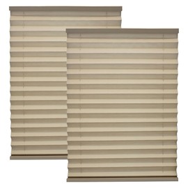 RecPro RV Blinds Pleated Shades 2 Pack | Cappuccino | RV Window Shades | Camper | Trailer (26" W x 24" H)