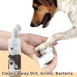 Dog Paw Cleaner, No-Rinse Paw Cleaner for Dogs & Cats (5 Oz), Paw Balm for Heal Dry Cracked Paws & Nose, Pet Foot Care, Pet Cleaning dog paw