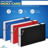 1InTheOffice Index Cards with Ring 3x5, Flash Cards with Binder