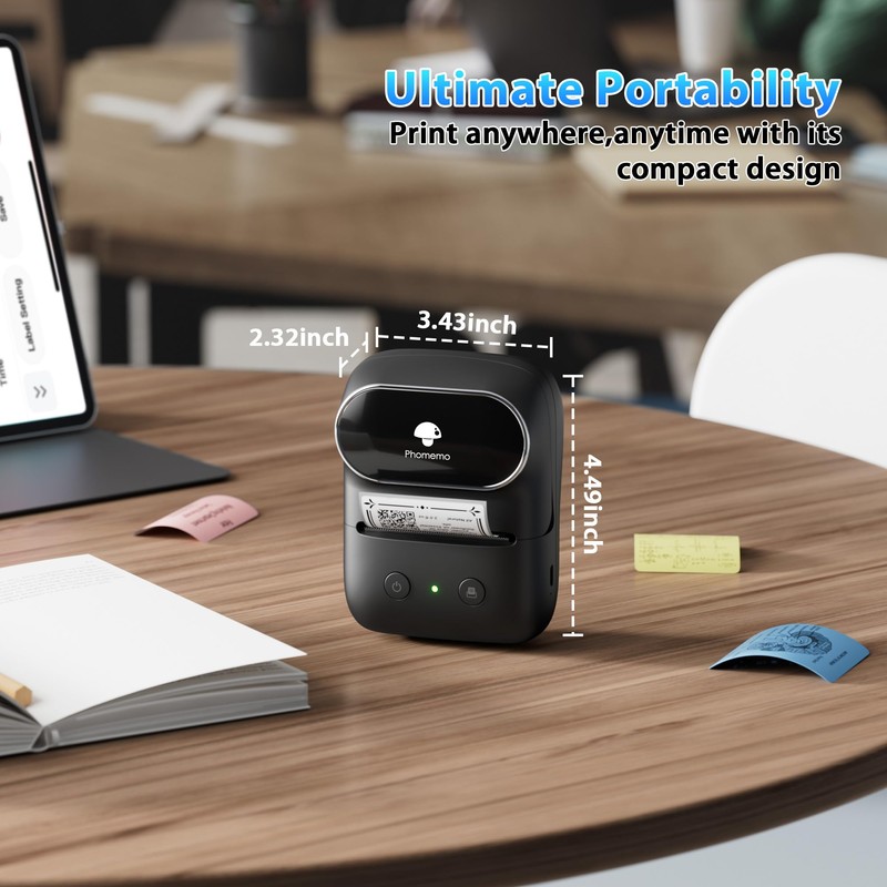 Phomemo M108 Bluetooth Label Maker Machine with Tape, 2 Inch