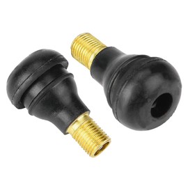 Aramox Tire Valve Stem, 100 Pcs Car Motorcycle Universal Replacement Snap in Tire Tyre Valve Stem Black (TR412)