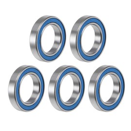 sourcing map 6802-2RS Deep Groove Ball Bearings 15 x 24 x 5mm Double Sealed ABEC-3 Bearings Pack of 5