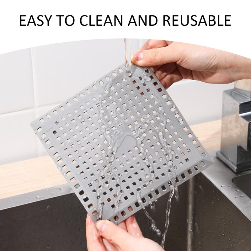 6 Pieces Floor Drain Net, Square Filter Net, Sink Anti-Clogging
