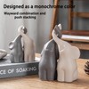 1 Pair Modern Elephant Couples Figures, Decorative Figurines 10 cm