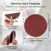 12pcs Sander for Drill Attachment 5" Sanding Discs Pad Kit